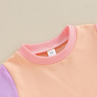 Conjunto Infantil de Dos Piezas: Playera y Shorts con Combinación de Colores - Image 2