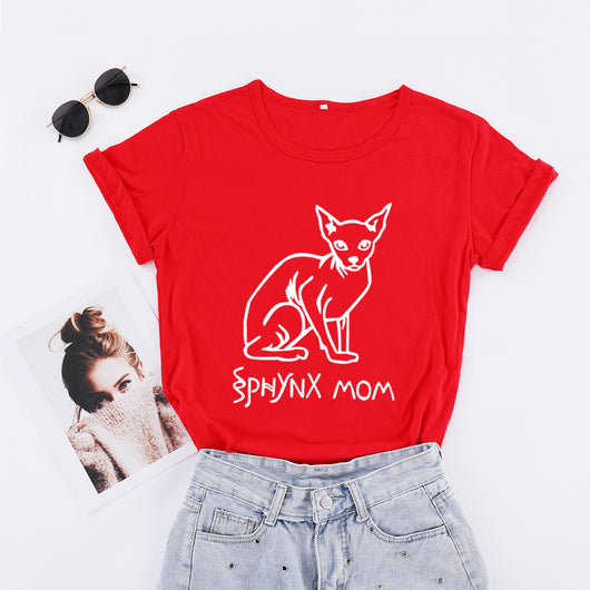 Playera Estampada Gatos sin Pelo con Letras Street Style - Image 15