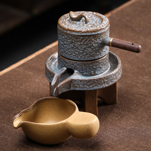 Juego de Té Giratorio Lazy Stone con Tetera Kung Fu de Agua - Image 8
