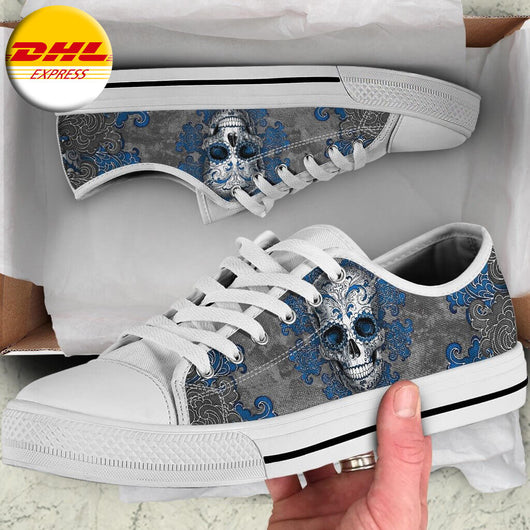 Zapatillas Canvas Casual con Patrón y Suela Negra - Image 3