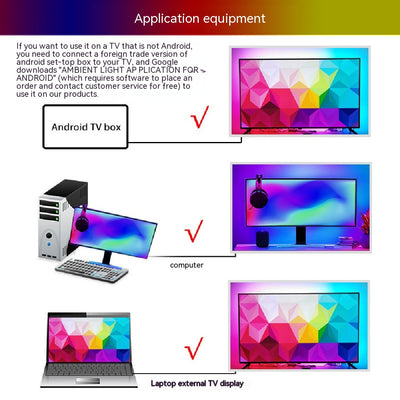 Monitor Android TV con Luz Ambiental Sincronizada Ambibox - Image 5