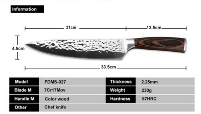 Cuchillo de Chef Profesional de Acero Inoxidable - Image 10