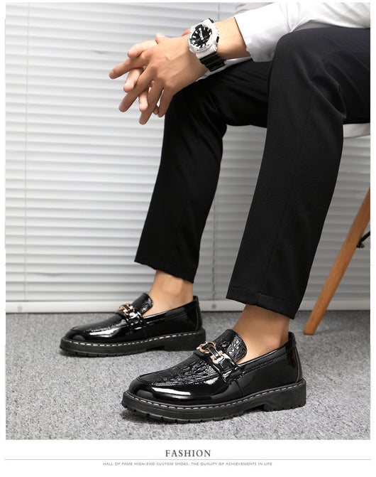 Zapatos de Cuero Británico para Hombre - Estilo Casual Brillante - Image 7