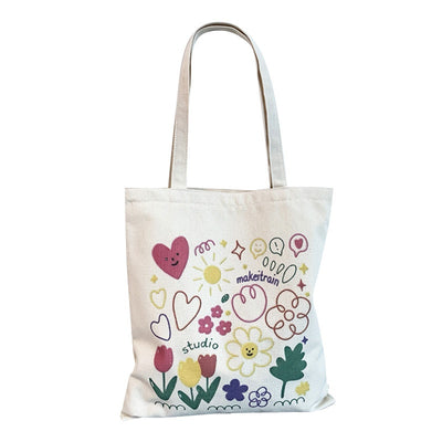Bolsa de Lona Grande con Estampados Adorables - Capacidad Máxima - Image 5