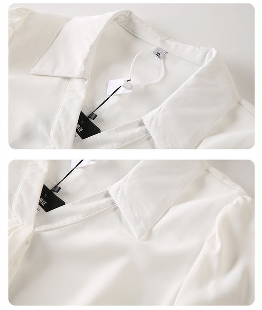 Blusa Elegante con Moño Francés para Mujer - Image 4