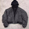 Chaqueta de Cuero Sintético Acolchada Estilo Aviador Hombre