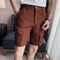 Shorts Casuales para Hombre Tela Waffle Corte Slim
