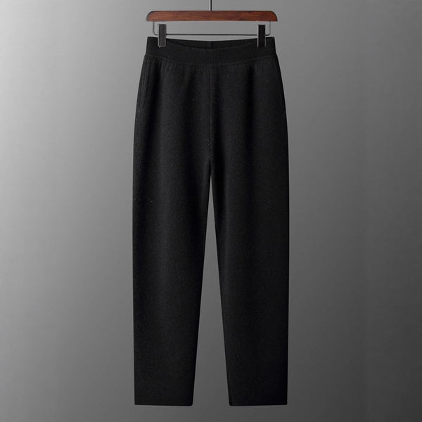 Pantalones de Cachemira Gruesa Talle Alto para Hombre