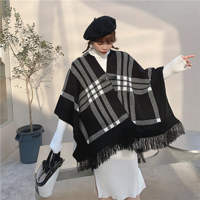 Chal Bufanda Cuadrille Cálido para Mujer - Estilo Casual - Image 3