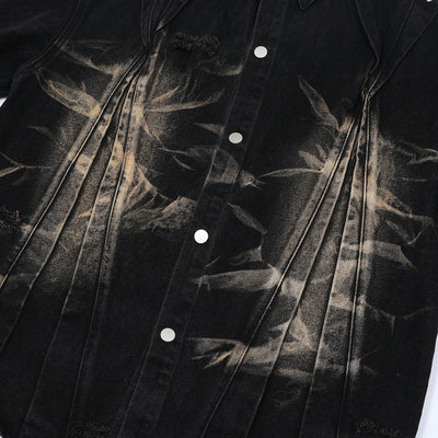 Conjunto de Camisa Vaquera Workwear Desgastada con Estilo Urbano - Image 14