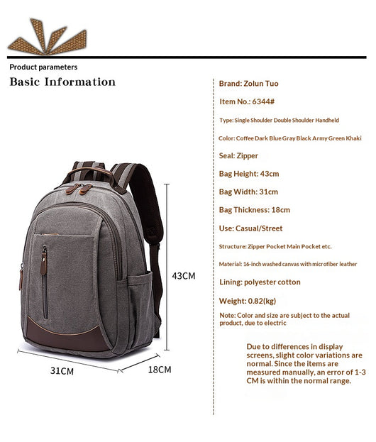 Mochila Minimalista para Hombre con Gran Capacidad - Image 21