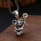 Collar de Plata Esterlina con Diseño de Koala y Flor de Rosa para Hombre y Mujer