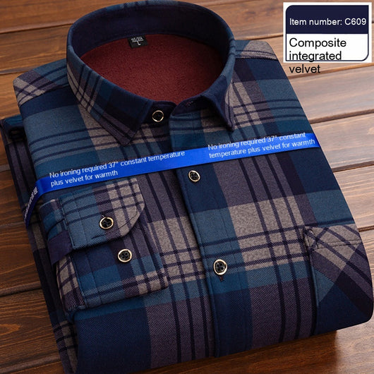 Camisa Térmica Acolchada a Cuadros para Hombre - Image 9