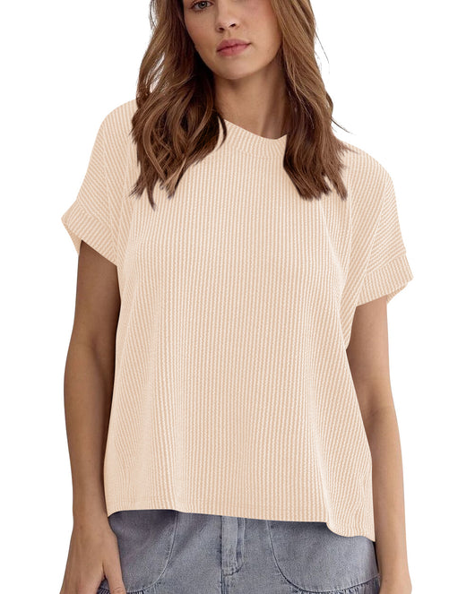 Blusa Suelta de Rayas con Mangas Murciélago - Top Cómodo y Versátil para Mujer - Image 15