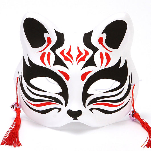 Máscaras de Gato y Zorro Estilo Japonés para Disfraz y Presentaciones Infantiles - Image 16