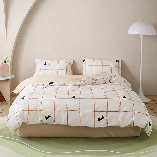 Juego de Cama 4 Piezas 100% Algodón con Estampado - Image 9
