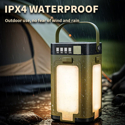 Lámpara Solar Camping Plegable de Cuatro Hojas