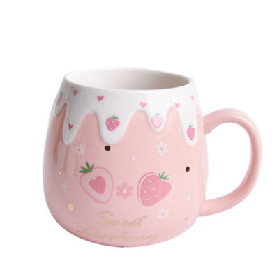 Taza de Cerámica Kawaii con Tapa y Cuchara - Image 13