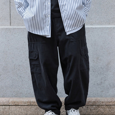 Pantalones Cargo Holgados Multibolsillos para Hombre Estilo Urbano