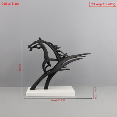 Escultura Decorativa de Caballo en Metal para el Hogar - Image 6