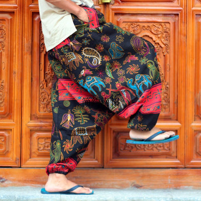 Pantalones Holgados Talla Grande Unisex con Entrepierna Amplia - Image 4