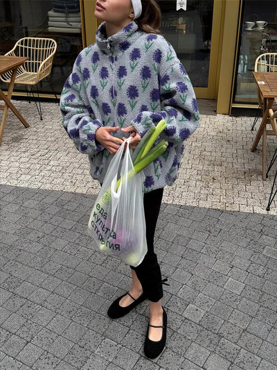 Sudadera con Capucha y Cierre Medio de Felpa Jacquard - Image 29