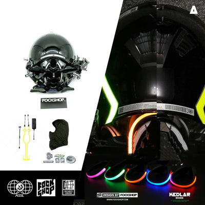 Máscara Cyberpunk LED Diodo KEDLAR - Edición DIY Personalizable - Image 14