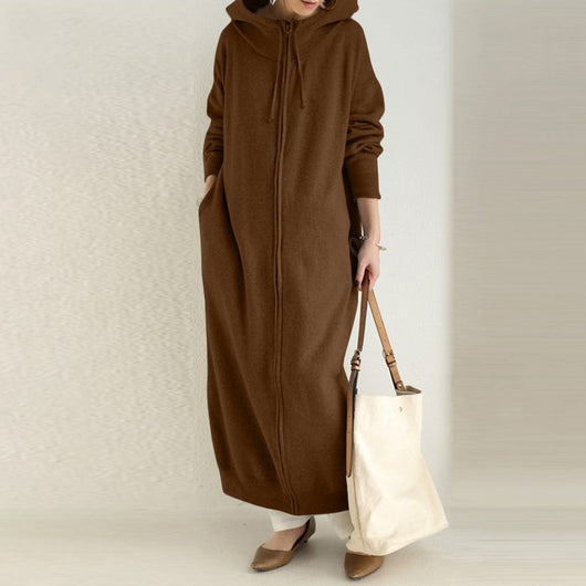 Abrigo Hoodie de Felpa Casual de Manga Larga para Mujer - Image 16