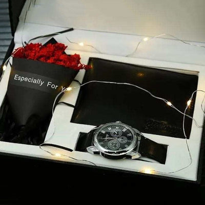 Reloj de Cuarzo con Esfera Grande y Billetera - Combo Elegante - Image 6
