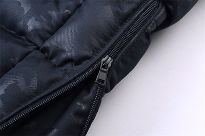 Chaqueta de Invierno Acolchada para Hombre con Cuello de Pelo Estilo Británico - Image 11