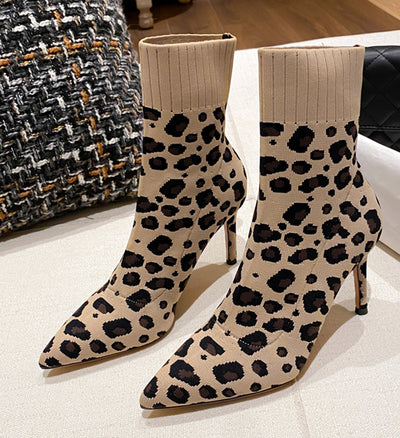 Botas Stiletto Puntiagudas de Caña Corta - Image 12