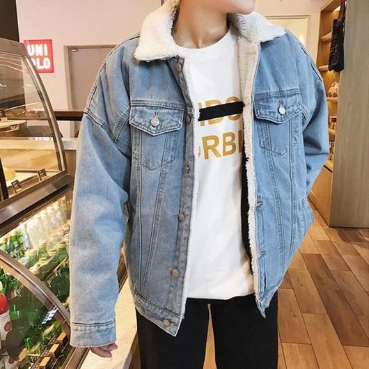 Chaqueta de Mezclilla de Algodón para Invierno Hombre - Image 13