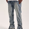 Jeans Rotos con Cortes 3D y Cierre Lateral