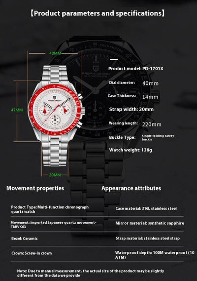 Reloj de Cuarzo Multifunción con Calendario y Resistencia al Agua - Image 23