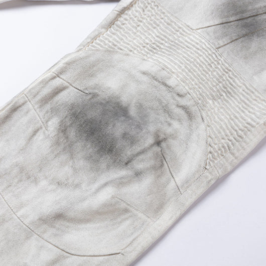 Pantalón Cargo Recto Holgado con Pliegues y Costuras Desgastadas - Image 4