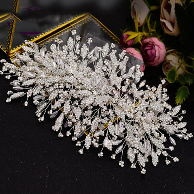 Accesorios para el Cabello Dorados de Lujo para Novias - Image 2