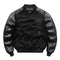 Chaqueta Bomber Retro Americana con Bordados y Costuras Artesanales