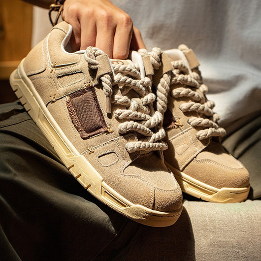 Zapatos Casuales Deportivos Retro con Parche de Cáñamo y Suela de Cuerda - Image 2