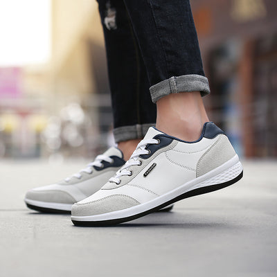 Zapatos Deportivos Casuales para Hombre - Zapatillas de Cuero Microfibra con Cordones Otoño - Image 3