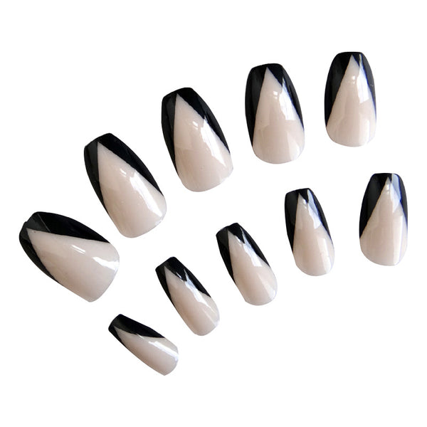 Uñas Postizas Removibles con Adhesivo - Parches de Uñas Reutilizables
