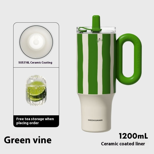 Termo Infantil Grande con Pajita - Vaso Térmico Cerámica para Niñas - Image 8
