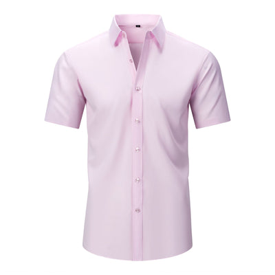 Camisa Elástica Manga Corta para Hombre Talla Grande - Image 10
