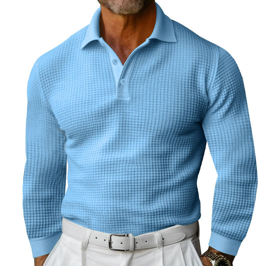 Camisa Slim-fit de Manga Larga con Solapa para Hombre