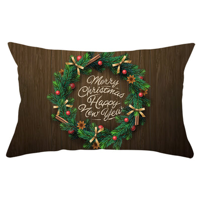 Funda de Almohada Navideña Serie Verde con Estampado Piel de Melocotón - Image 38
