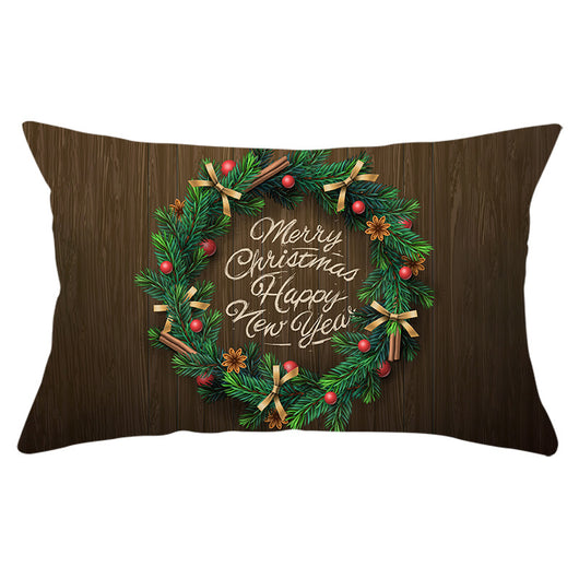 Funda de Almohada Navideña Serie Verde con Estampado Piel de Melocotón - Image 38
