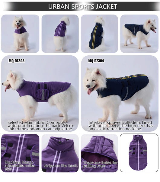 Chaqueta Impermeable y Resistente al Viento con Velcro para Perros Medianos y Grandes - Image 14
