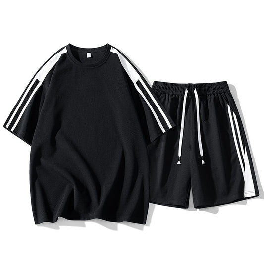 Conjunto Deportivo Hombre Estilo Hong Kong - Playera y Shorts Sueltos - Image 2