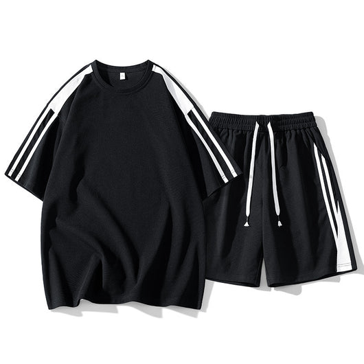 Conjunto Deportivo Hombre Estilo Hong Kong - Playera y Shorts Sueltos - Image 2