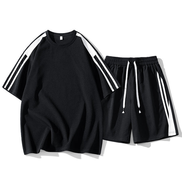 Conjunto Deportivo Hombre Estilo Hong Kong - Playera y Shorts Sueltos