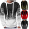 Sudadera de Terciopelo para Hombre con Estampado de Salpicaduras de Tinta
